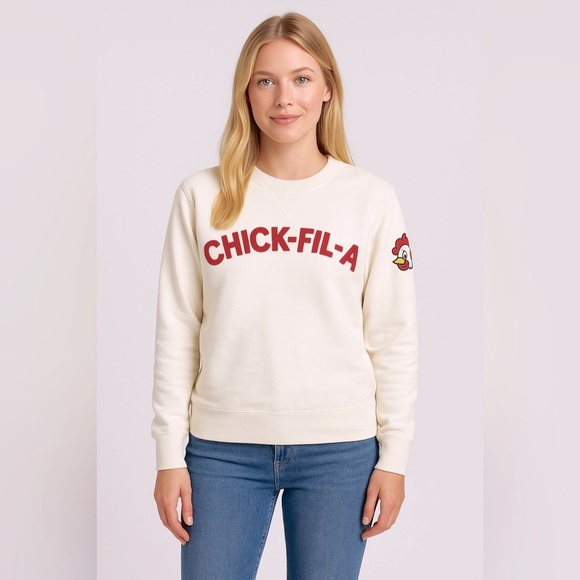chick-fil-a Tops - Chick‑fil‑A Heritage Doodles Crewneck Sweatshirt
